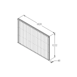 Forest Closeboard Fence Panels Golden Brown 6 X 4&apos; Pack Of 9 -Cheap Garden Spreader Store 1059X A3