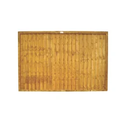 Forest Closeboard Fence Panels Golden Brown 6 X 4&apos; Pack Of 9