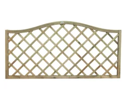 Forest Hamburg Lattice Curved Top Garden Screens 6 X 3&apos; 4 Pack