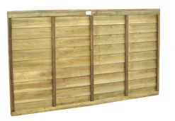 Forest Super Lap Fence Panels Natural Timber 6 X 3&apos; Pack Of 9