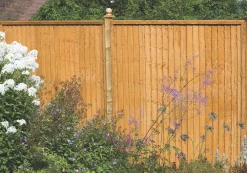 Forest Closeboard Fence Panels Golden Brown 6 X 4&apos; Pack Of 3 -Cheap Garden Spreader Store 1209X A2