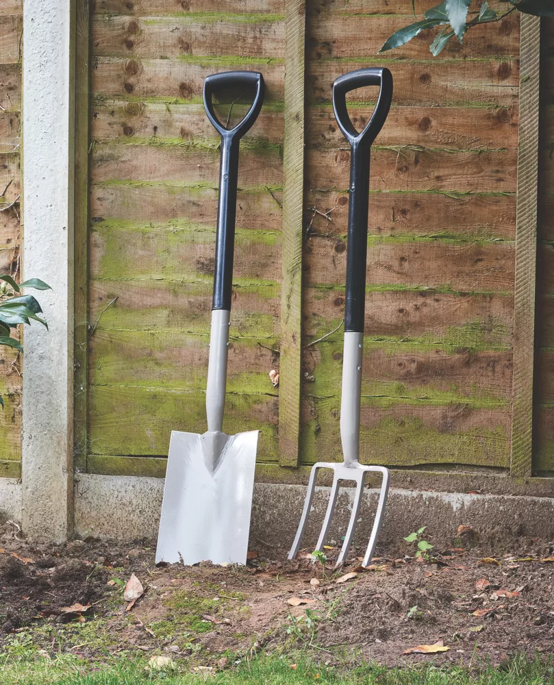 Forge Steel Carbon Steel Digging Fork & Spade 2 Pcs 6 Forge Steel Carbon Steel Digging Fork & Spade 2 Pcs - Image 4