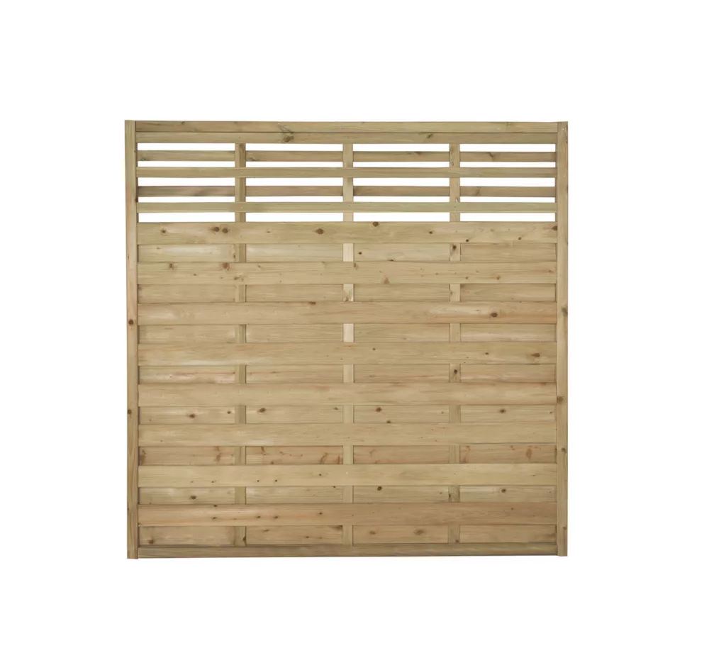 Forest Kyoto Slatted Top Fence Panels Natural Timber 6 X 6' Pack Of 10 3 Forest Kyoto Slatted Top Fence Panels Natural Timber 6 X 6' Pack Of 10