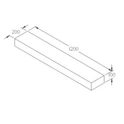 Forest Landscaping Sleepers Natural Timber 1.2m 4 Pack -Cheap Garden Spreader Store 171JG A4