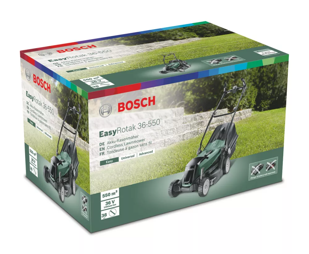 Bosch EasyRotak 36V 1 X 4.0Ah Li-Ion Brushless Cordless 37cm Lawn Mower 8 Bosch EasyRotak 36V 1 X 4.0Ah Li-Ion Brushless Cordless 37cm Lawn Mower - Image 6