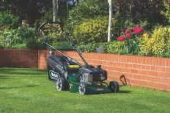 Webb WER18HP4 46cm 125cc Hand-Propelled Rotary Petrol Lawn Mower -Cheap Garden Spreader Store 197PP A4