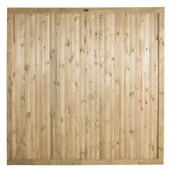 Forest Decibel Vertical Tongue & Groove Noise Reduction Fence Panels Natural Timber 6 X 6&apos; Pack Of 4