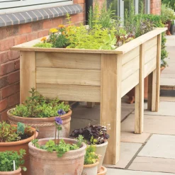 Forest Rectangular Garden Planter Natural Timber 1800 X 700 X 700mm -Cheap Garden Spreader Store 244KT A3