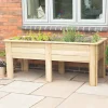 Forest Rectangular Garden Planter Natural Timber 1800 X 700 X 700mm -Cheap Garden Spreader Store 244KT P