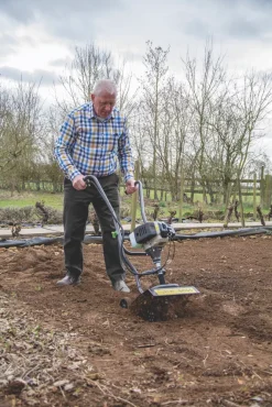 The Handy THPMT 30cm 43cc Petrol Mini Tiller -Cheap Garden Spreader Store 2520D A6