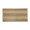 Forest Double-Slatted Fence Panels Natural Timber 6 X 3&apos; Pack Of 4 -Cheap Garden Spreader Store 283JG P
