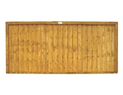 Forest Closeboard Fence Panels Golden Brown 6 X 3&apos; Pack Of 7