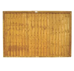 Forest Closeboard Fence Panels Golden Brown 6 X 4&apos; Pack Of 5