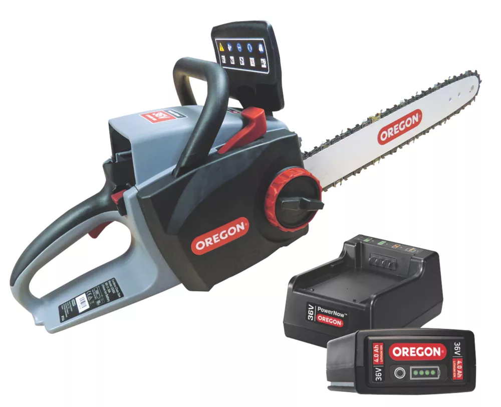 Oregon CS300-A6 36V 1 X 4.0Ah Li-Ion Brushless Cordless 40cm Self-Sharpening Chainsaw 3 Oregon CS300-A6 36V 1 X 4.0Ah Li-Ion Brushless Cordless 40cm Self-Sharpening Chainsaw