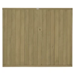 Forest VTGP5PK5HD Vertical Tongue & Groove Fence Panels Natural Timber 6 X 5&apos; Pack Of 5