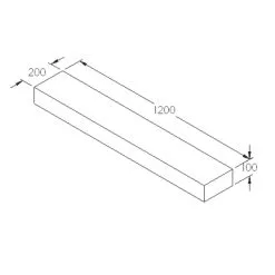 Forest Landscaping Sleepers Natural Timber 1.2m 5 Pack -Cheap Garden Spreader Store 417JG A4