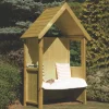 Shire Hebe 4' X 2' (Nominal) Apex Timber Arbour 2 Shire Hebe 4' X 2' (Nominal) Apex Timber Arbour -Cheap Garden Spreader Store 437TJ P