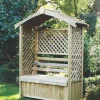 Forest Lyon 4' X 2' (Nominal) Apex Timber Arbour 1 Forest Lyon 4' X 2' (Nominal) Apex Timber Arbour -Cheap Garden Spreader Store 4589X P