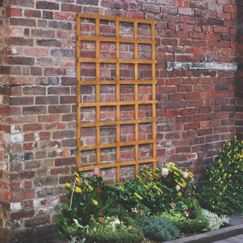 Forest Softwood Rectangular Trellis X 6 Pack 4 Forest Softwood Rectangular Trellis X 6 Pack - Image 2
