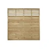 Forest Kyoto Slatted Top Fence Panels Natural Timber 6 X 6&apos; Pack Of 7 -Cheap Garden Spreader Store 4729K P