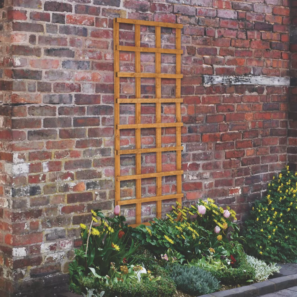 Forest Softwood Tall Rectangular Trellis X 6 Pack 4 Forest Softwood Tall Rectangular Trellis X 6 Pack - Image 2