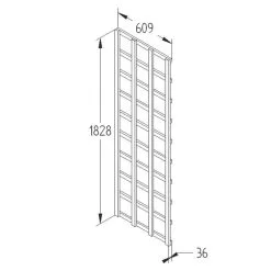Forest Softwood Tall Rectangular Trellis X 6 Pack 11 Forest Softwood Tall Rectangular Trellis X 6 Pack -Cheap Garden Spreader Store 487PP A4