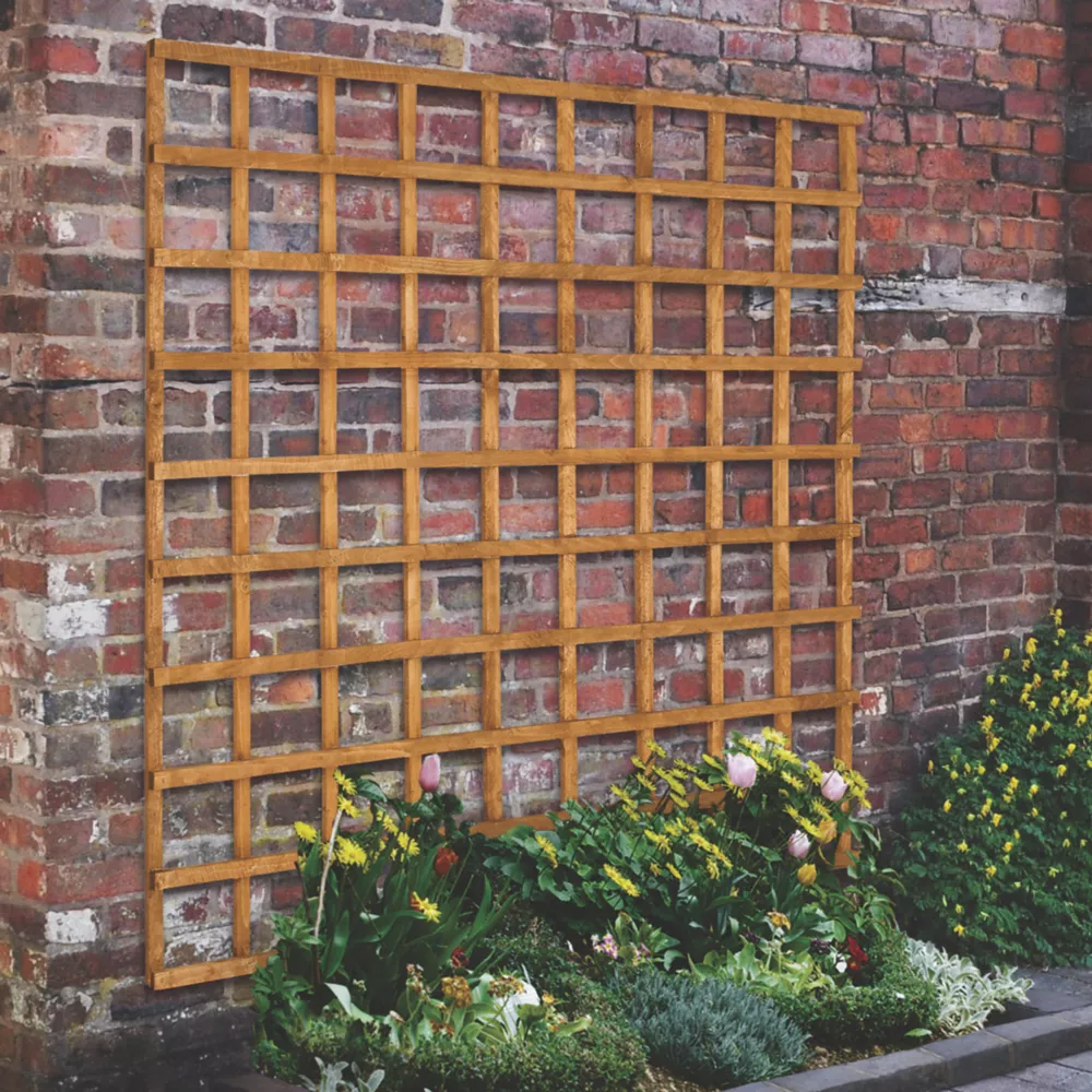 Forest Softwood Square Trellis X 10 Pack 4 Forest Softwood Square Trellis X 10 Pack - Image 2