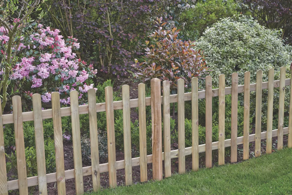 Forest Ultima Picket Fence Panel Natural Timber X Pack Of 4 3 Forest Ultima Picket Fence Panel Natural Timber X Pack Of 4