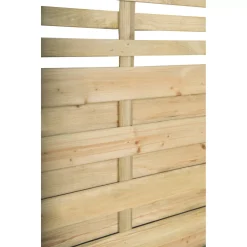 Forest Kyoto Slatted Top Fence Panels Natural Timber 6 X 4&apos; Pack Of 7 -Cheap Garden Spreader Store 5678K A1