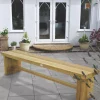 Forest Double Sleeper Garden Bench Softwood 1800 X 350 X 445mm -Cheap Garden Spreader Store 5689K P