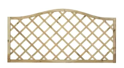 Forest Hamburg Lattice Curved Top Garden Screens 6 X 3&apos; 6 Pack