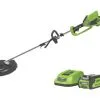 Greenworks GWGD40BCK2 GWGD40BCK2 40V 1 X 2.0Ah Li-Ion Brushless Cordless Line Trimmer -Cheap Garden Spreader Store 611KT P