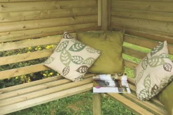 Forest Venetian 6' 6" X 5' (Nominal) Hexagonal Timber Arbour 11 Forest Venetian 6' 6" X 5' (Nominal) Hexagonal Timber Arbour -Cheap Garden Spreader Store 6577F A3