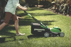 Greenworks 40V 2 X 2.0Ah Li-Ion Cordless 41cm Lawn Mower -Cheap Garden Spreader Store 682HT A6
