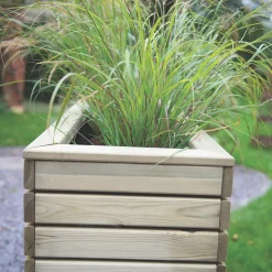 Forest Rectangular Double Linear Planter Natural Wood 800 X 400 X 440mm 7 Forest Rectangular Double Linear Planter Natural Wood 800 X 400 X 440mm -Cheap Garden Spreader Store 6836X A2