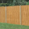 Forest Feather Edge Fence Panels Golden Brown 6 X 6&apos; Pack Of 3 -Cheap Garden Spreader Store 7038K P