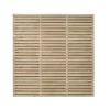 Forest Double-Slatted Fence Panels Natural Timber 6 X 6' Pack Of 3 1 Forest Double-Slatted Fence Panels Natural Timber 6 X 6' Pack Of 3 -Cheap Garden Spreader Store 707JG P