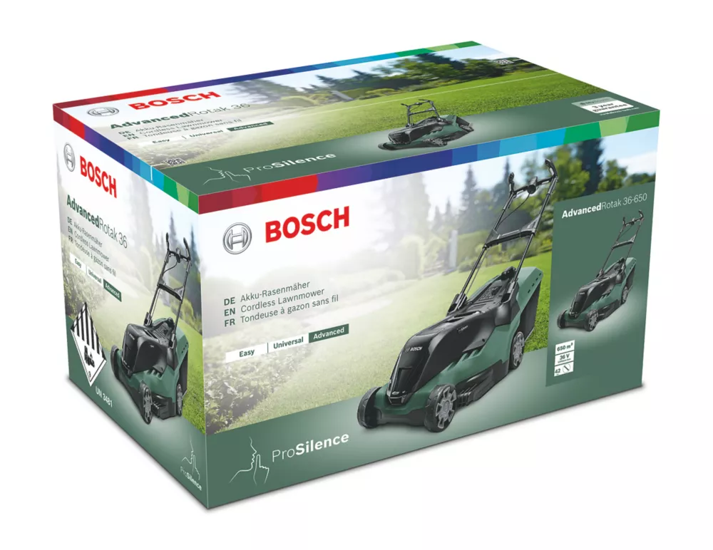 Bosch AdvancedRotak 36-650 36V 1 X 4.0Ah Li-Ion Brushless Cordless 40cm Lawn Mower 7 Bosch AdvancedRotak 36-650 36V 1 X 4.0Ah Li-Ion Brushless Cordless 40cm Lawn Mower - Image 5