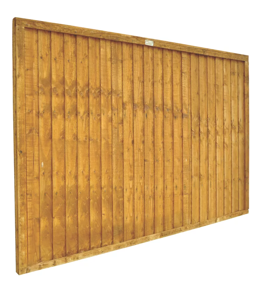 Forest Closeboard Fence Panels Golden Brown 6 X 4' Pack Of 8 4 Forest Closeboard Fence Panels Golden Brown 6 X 4' Pack Of 8 - Image 2