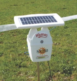 Stockshop SX250 Solar-Powered Electric Fence Energiser Battery-Powered