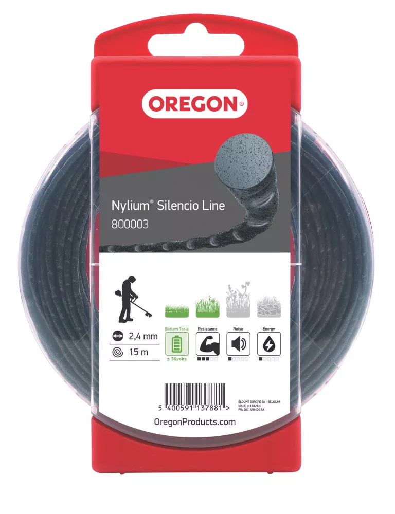 Oregon Nylium Silencio Trimmer Line 2.4mm X 15m 3 Oregon Nylium Silencio Trimmer Line 2.4mm X 15m