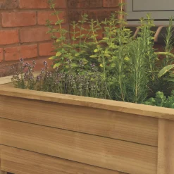 Forest Rectangular Garden Planter Natural Timber 1000 X 700 X 700mm -Cheap Garden Spreader Store 795KT A4