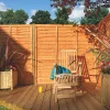 Rowlinson Traditional Lap Lap Fence Panels Honey Brown 1.8 X 1.5m Pack Of 3 -Cheap Garden Spreader Store 798PP P