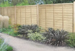 Forest Super Lap Fence Panels Natural Timber 6 X 5&apos; Pack Of 4