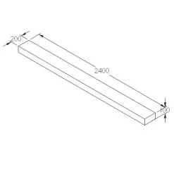 Forest Landscaping Sleepers Natural Timber 2.4m 5 Pack -Cheap Garden Spreader Store 899JG A4