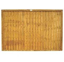 Forest Closeboard Fence Panels Golden Brown 6 X 4&apos; Pack Of 10