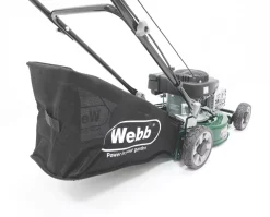 Webb WER40HPSFX 41cm 123cc Hand-Propelled Rotary Petrol Lawn Mower -Cheap Garden Spreader Store 921KT A2