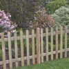 Forest Ultima Picket Fence Panel Natural Timber X Pack Of 3 -Cheap Garden Spreader Store 925KV P