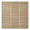 Forest VENHHM6PK5HD Double-Slatted Fence Panels Natural Timber 6 X 6&apos; Pack Of 5 -Cheap Garden Spreader Store 956JG P