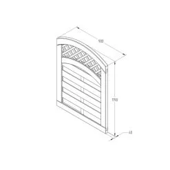 Forest Europa Prague Garden Gate 900 X 1200mm Natural Timber -Cheap Garden Spreader Store 957JG A2